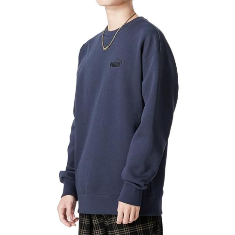 PUMA Small Logo Relaxed Crew Logo Sweater 'Navy' 673605-43 sold by KicksCrew product image thumbnail 3
