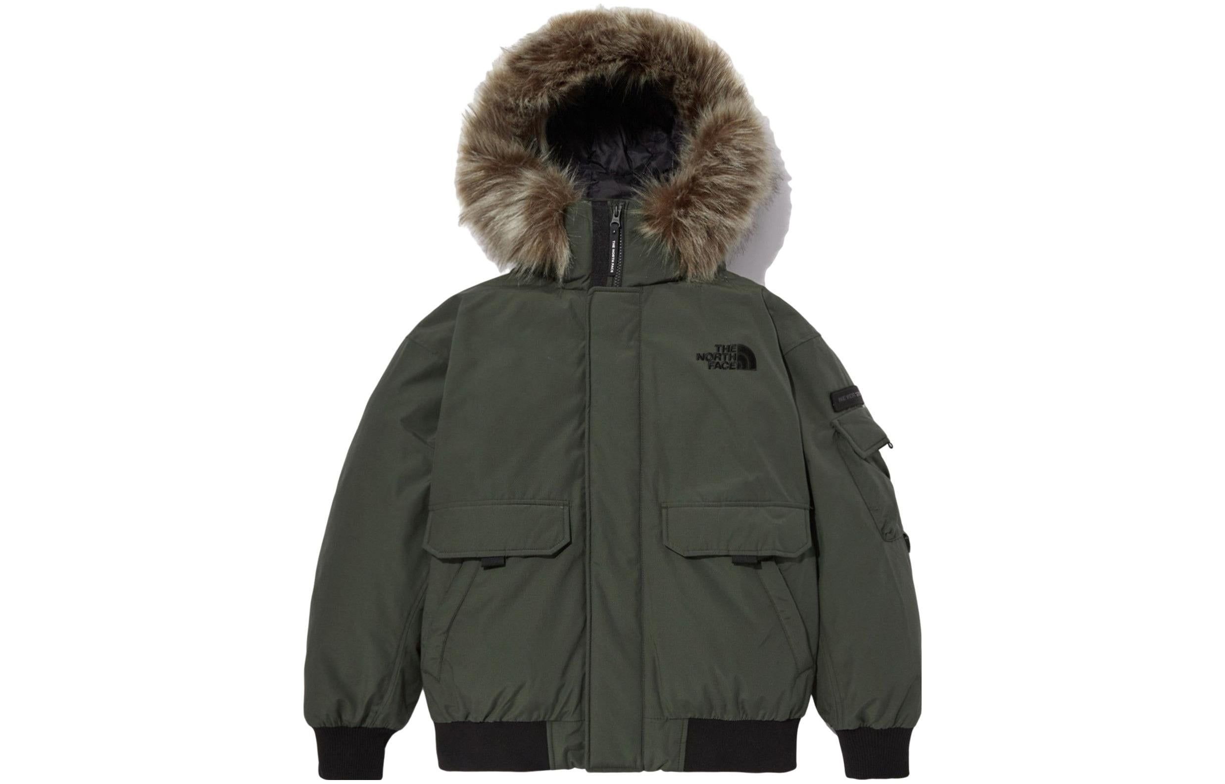 THE NORTH FACE Logo Polar Air Down Bomber Jacket 'Olivegreen' NJ1DN86B sold by KicksCrew product image thumbnail 2