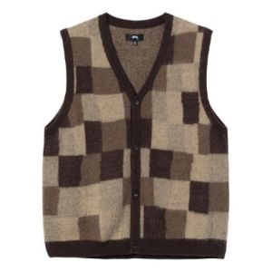 ステューシー　Stussy wobbly check sweater vest Stüssy Wobbly Check Sweather Vest