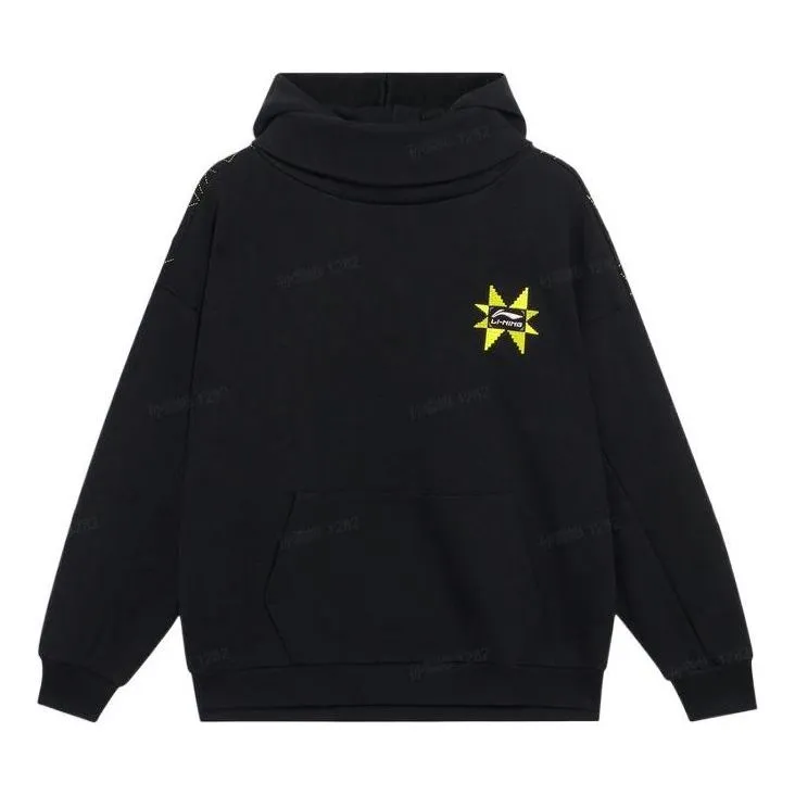Li-Ning Graphic Hoodie 'Black' AWDSD07-2 sold by KicksCrew