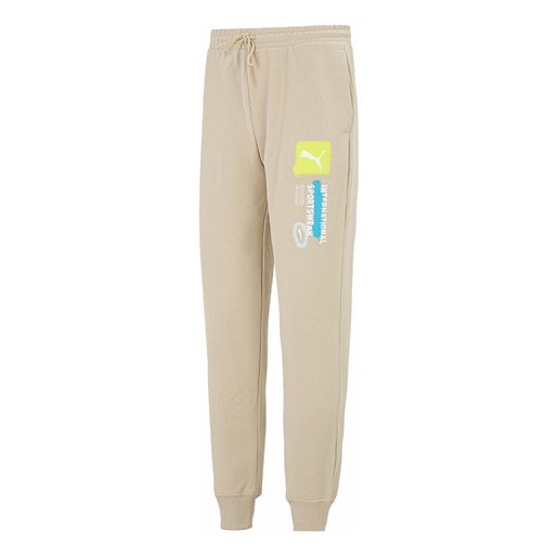 Puma Logo International Sportswear Pants 'Beige' 536306-64 sold by KicksCrew