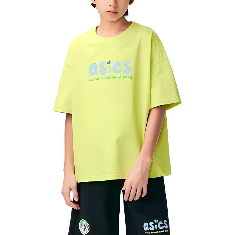 (GS) ASICS Logo T-Shirt 'Green' 332241173020-752 sold by KicksCrew product image thumbnail 3