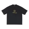 Balenciaga Qixi Crest T-Shirt Medium Fit 'Black' 612966TMVL41075 sold by KicksCrew
