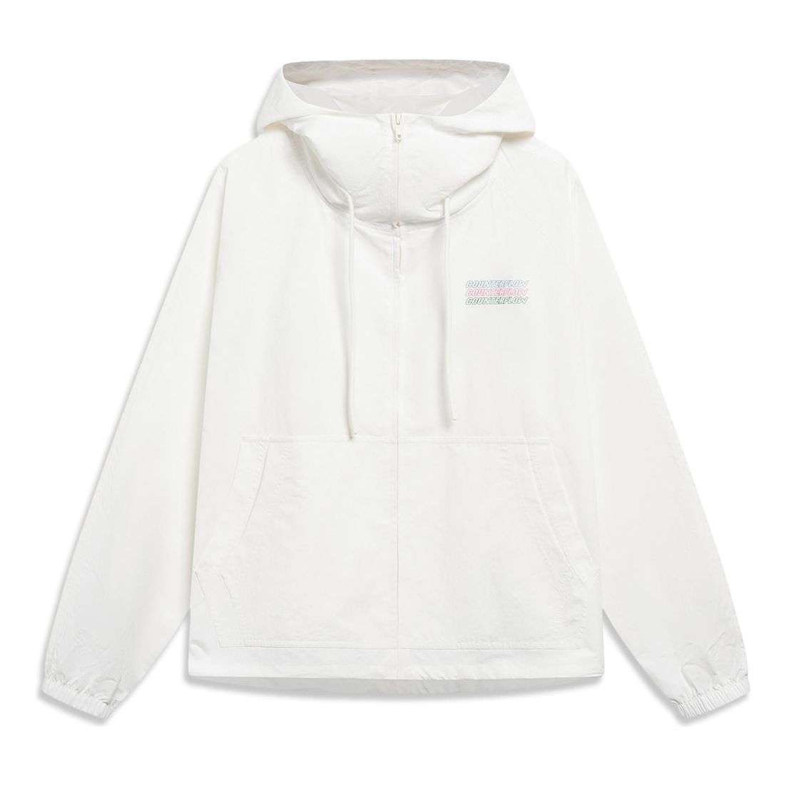 Li-Ning Counterflow Triple Logo Windbreaker 'White' AFDT521-2 sold by KicksCrew