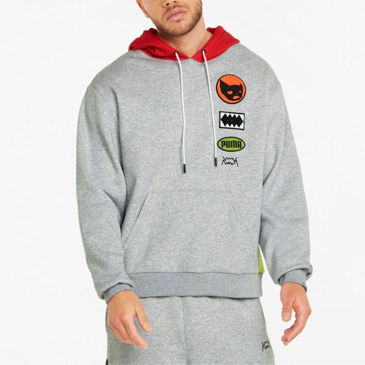 Puma Pre Owned Playbook Pullover Hoodie 'Grey' 534188-01 sold by KicksCrew product image thumbnail 3