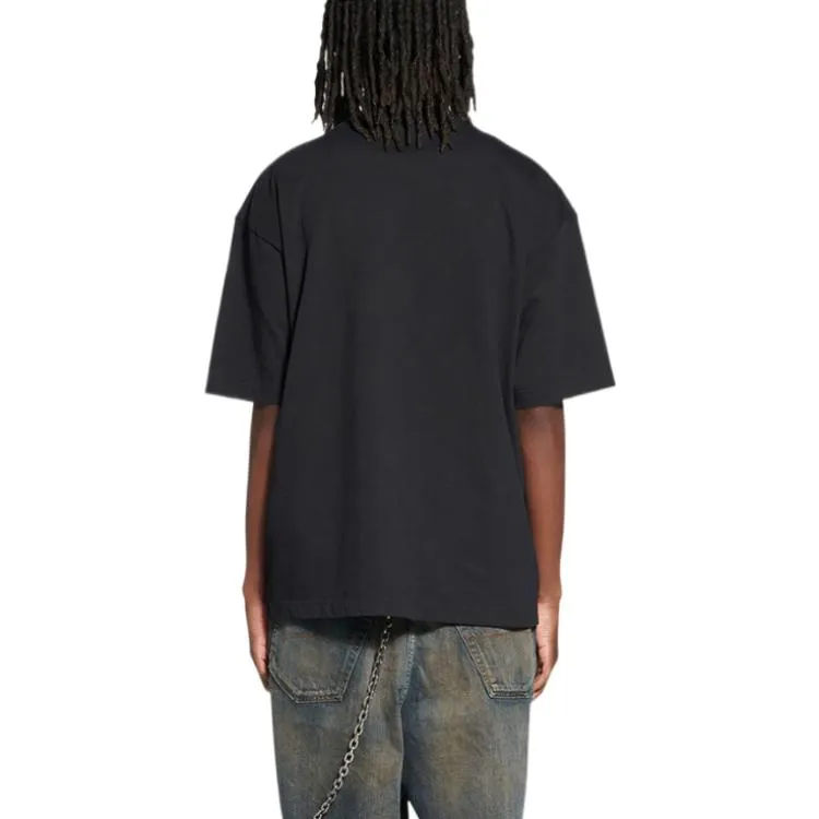 Balenciaga Qixi Crest T-Shirt Medium Fit 'Black' 612966TMVL41075 sold by KicksCrew product image thumbnail 5