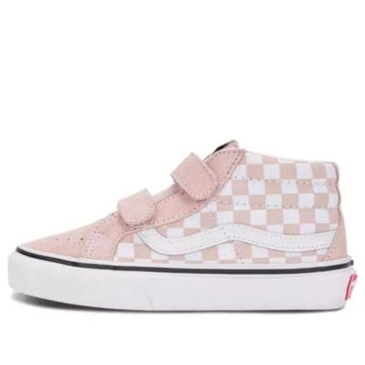 (PS) Vans SK8-MID Checkboard Shoes 'Pink White' VN00018TBQL sold by KicksCrew