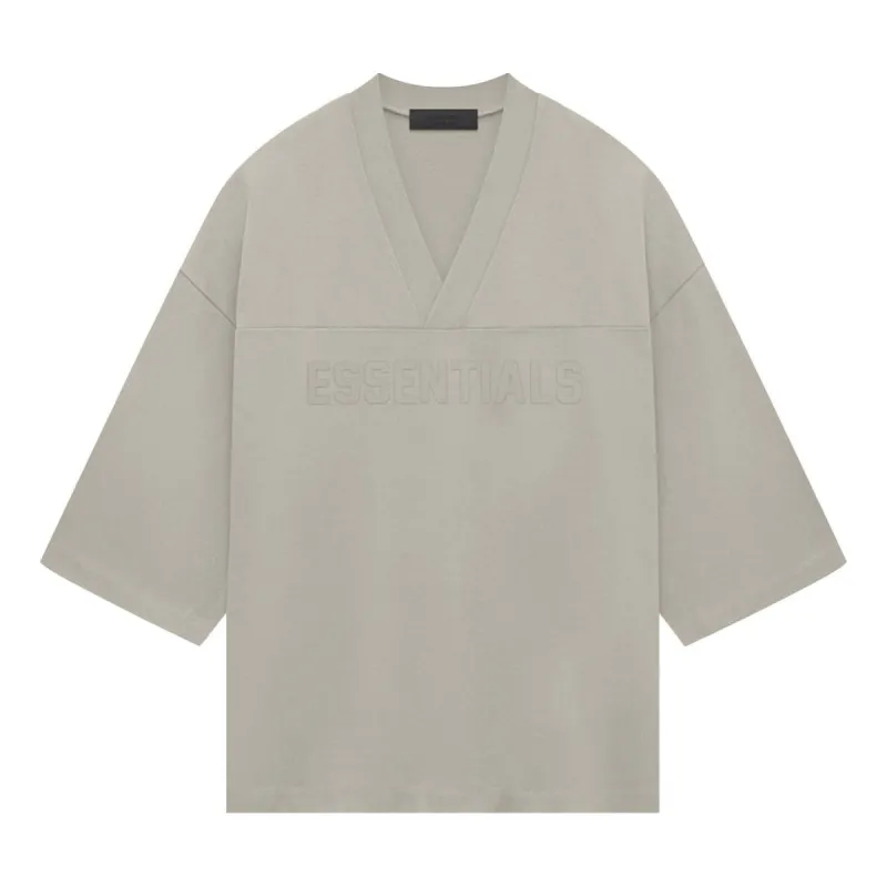 Fear of God Essentials SS24 Heavy Jersey Football T-shirt 'Seal' 125SP244105F sold by KicksCrew