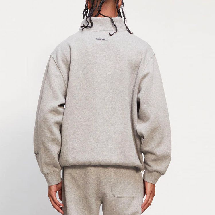 Fear of God Essentials FW20 Half Zip Pullover 'Oatmeal' 0192250500229260 sold by KicksCrew product image thumbnail 3