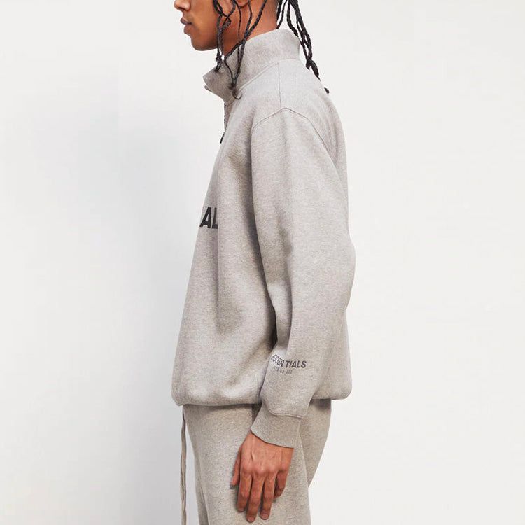 Fear of God Essentials FW20 Half Zip Pullover 'Oatmeal' 0192250500229260 sold by KicksCrew product image thumbnail 4