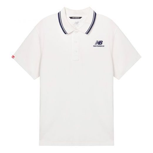 New Balance Classic Short Sleeve Polo Shirts 'White' AMT01983-WT sold by KicksCrew