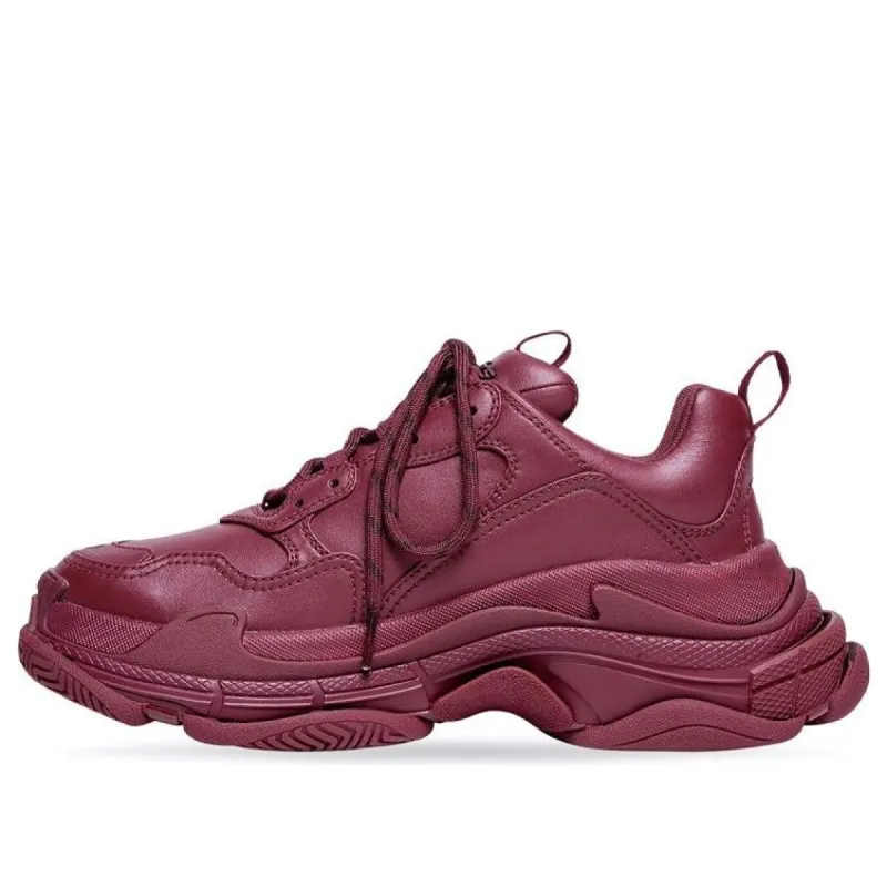 (WMNS) Balenciaga Triple S Sneakers 'Burgundy' 524039W2FA56900 sold by KicksCrew