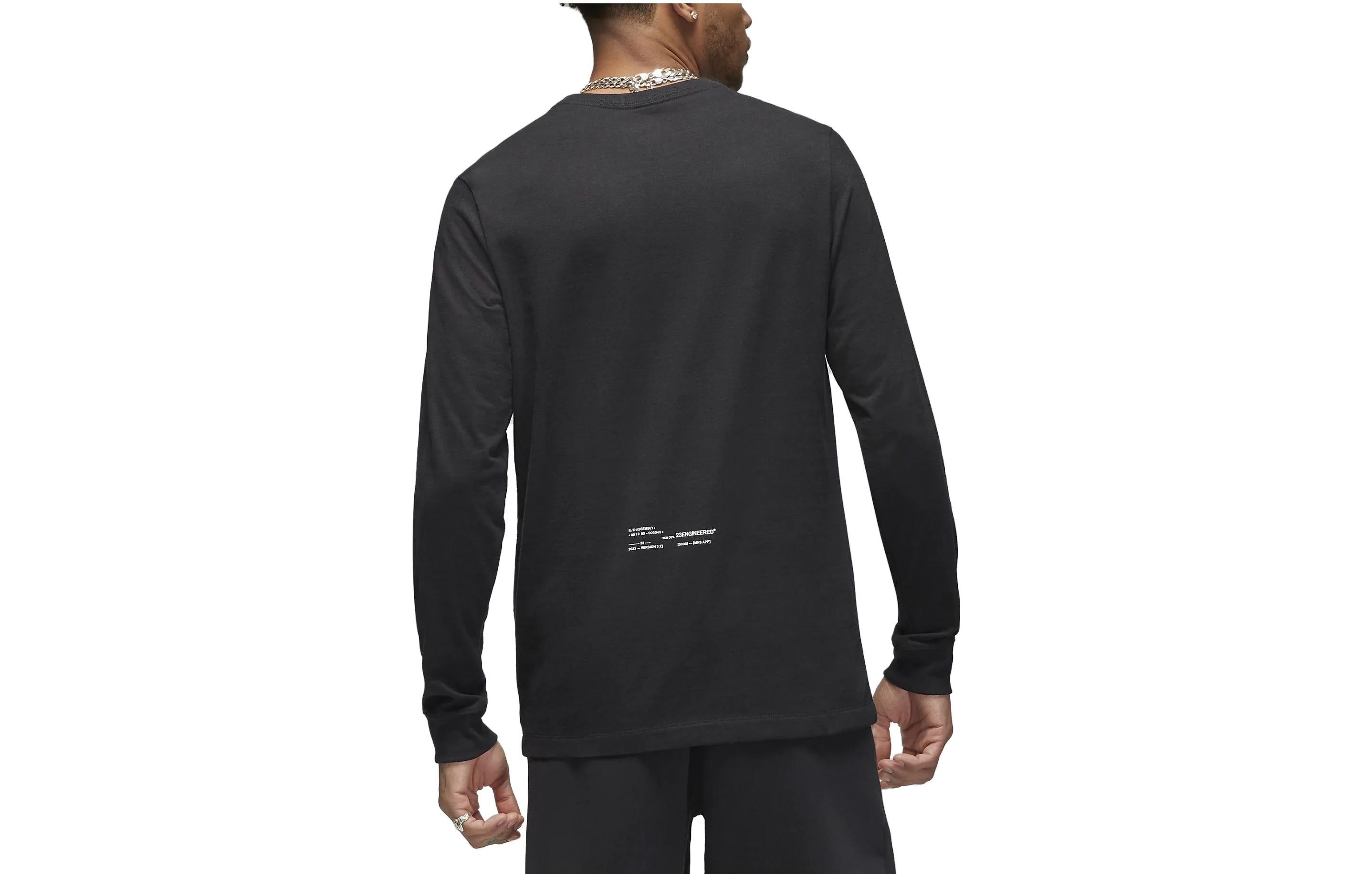 Air Jordan 23 Engineered Long-Sleeve T-Shirt 'Black' DQ7370-010 sold by KicksCrew product image thumbnail 2
