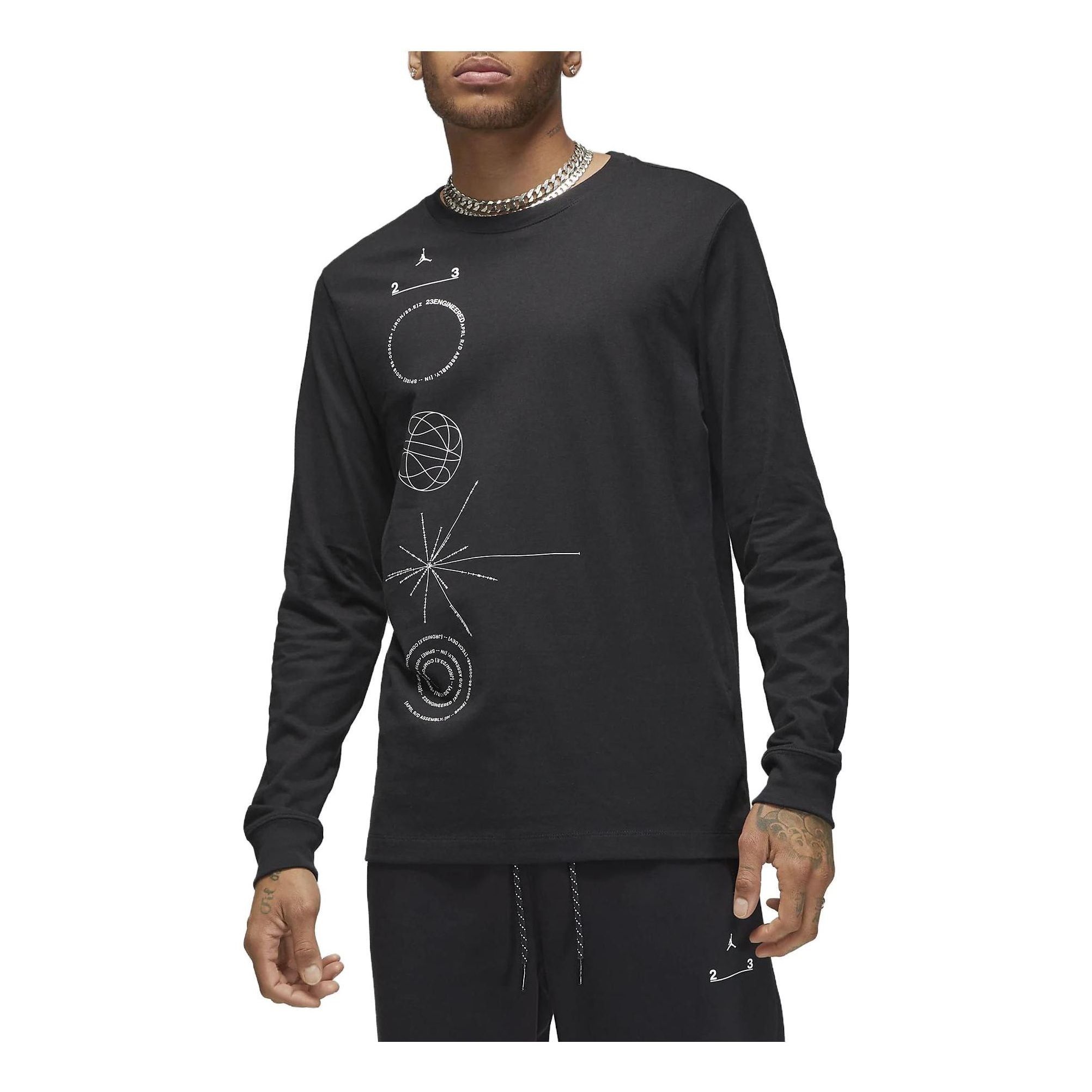 Air Jordan 23 Engineered Long-Sleeve T-Shirt 'Black' DQ7370-010 sold by KicksCrew