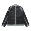 STONE ISLAND Hand Sprayed Mussola Biker Jacket 'Sky Blue' 7815431T1-V0041 sold by KicksCrew