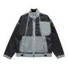 STONE ISLAND Hand Sprayed Mussola Biker Jacket 'Sky Blue' 7815431T1-V0041 sold by KicksCrew