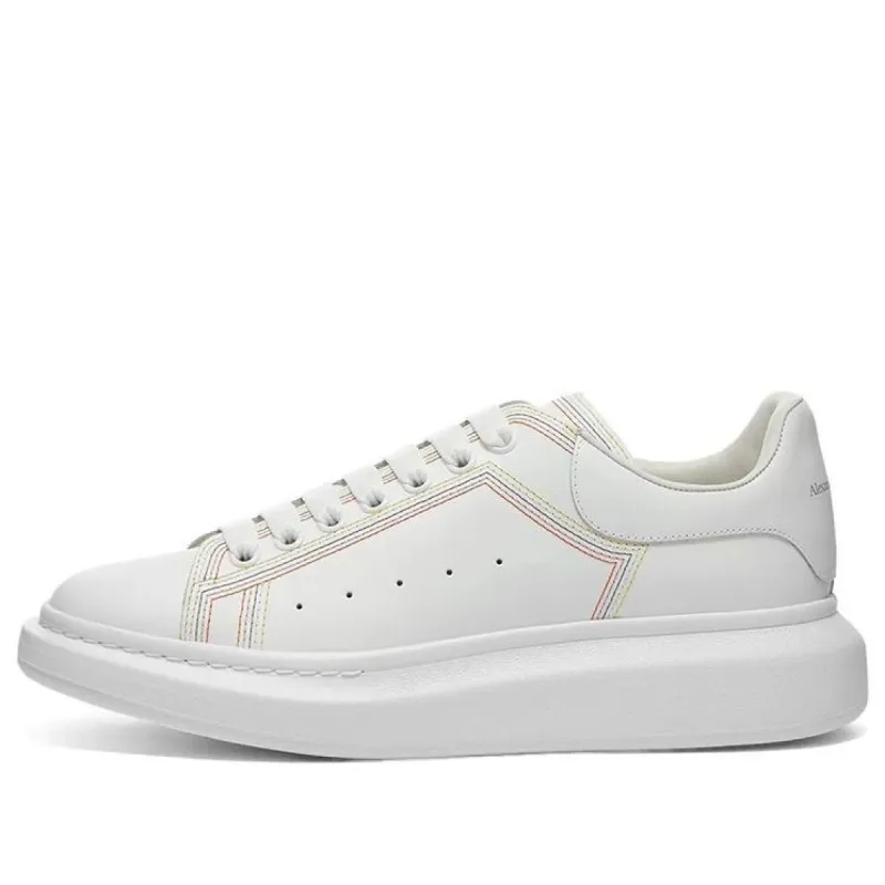 Alexander McQueen Oversized Sneaker 'Embroidered White Multi' 662639WIA4R9035 sold by KicksCrew