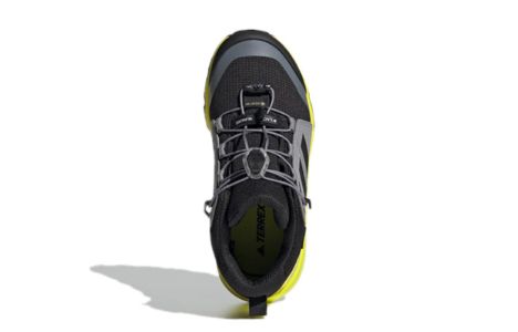 (GS) Adidas Terrex Mid Gore-Tex Hiking Shoes 'Black Grey Solar Yellow' FX4166 sold by KicksCrew