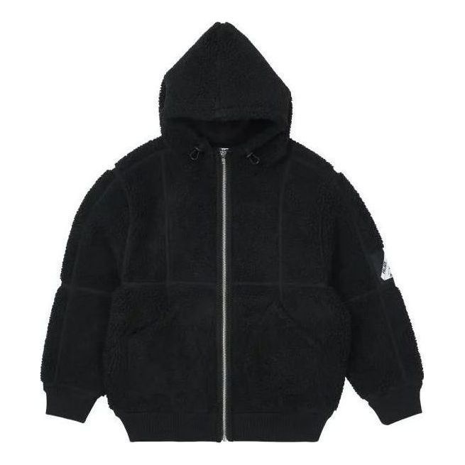 Palace Sherpa Hooded Jacket 'Black' P23JK100 sold by KicksCrew