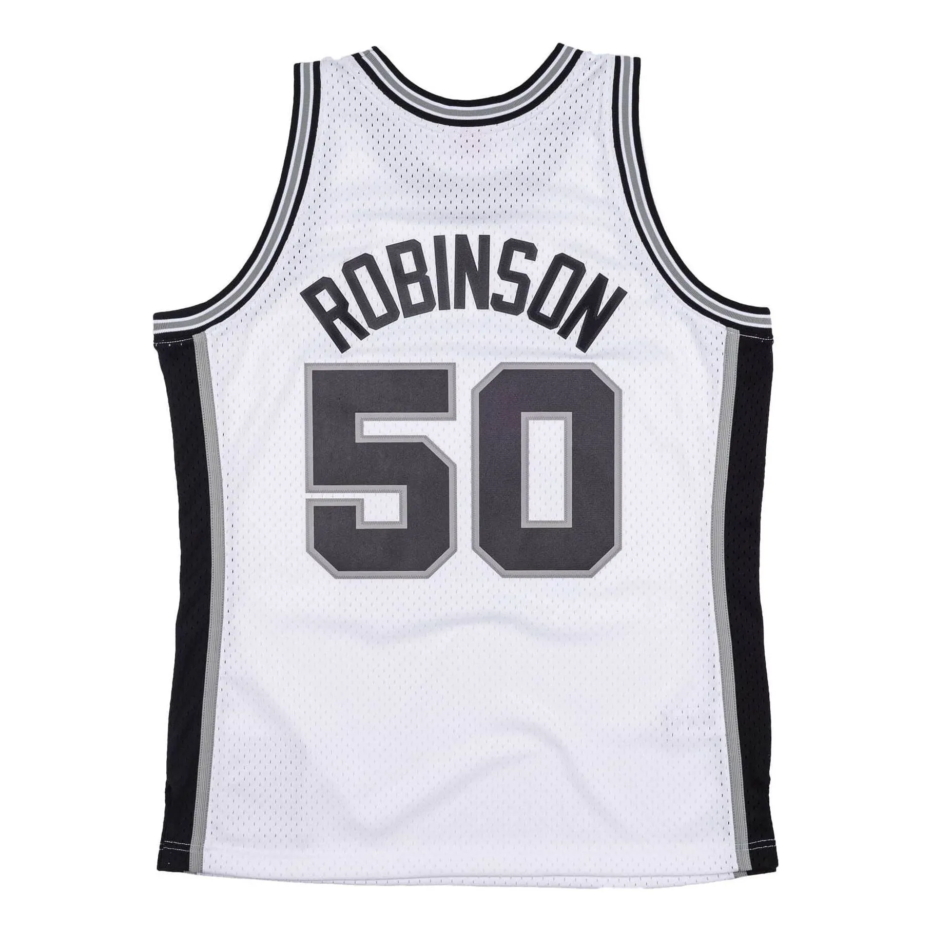 Mitchell & Ness x NBA San Antonio Spurs 1998-99 Swingman Jersey 'David Robinson 50' SMJYCP19248-SASWHIT98DRB sold by KicksCrew product image thumbnail 2