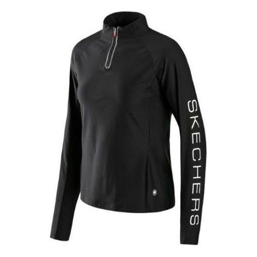 (WMNS) Skechers Sport Long Sleeve Tee 'Black' P422W009-0018 sold by KicksCrew