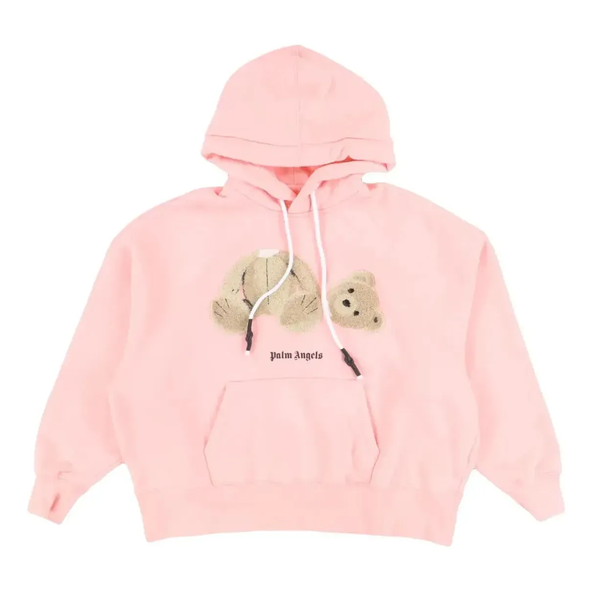 (WMNS) Palm Angels Broken Bear Cotton Hoodie 'Pink' PWBB023F20FLE0033060 sold by KicksCrew