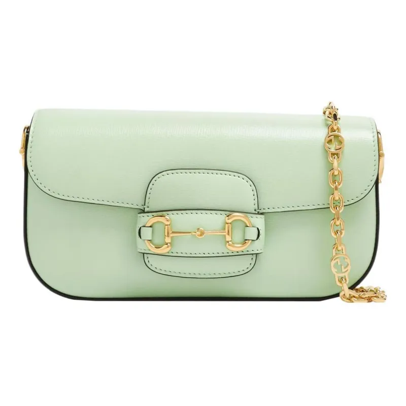 (WMNS) Gucci Horsebit 1955 Small Shoulder Bag 'Light Green' 735178-1DB0G-3803 sold by KicksCrew