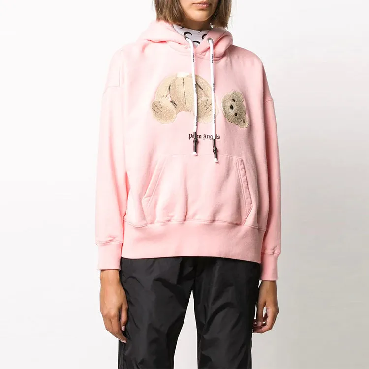(WMNS) Palm Angels Broken Bear Cotton Hoodie 'Pink' PWBB023F20FLE0033060 sold by KicksCrew product image thumbnail 3