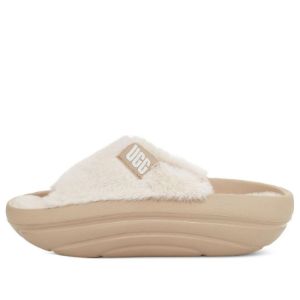 (WMNS) UGG FoamO UGGplush Slide 'Mustard Seed' 1143849-MDSD sold by KicksCrew