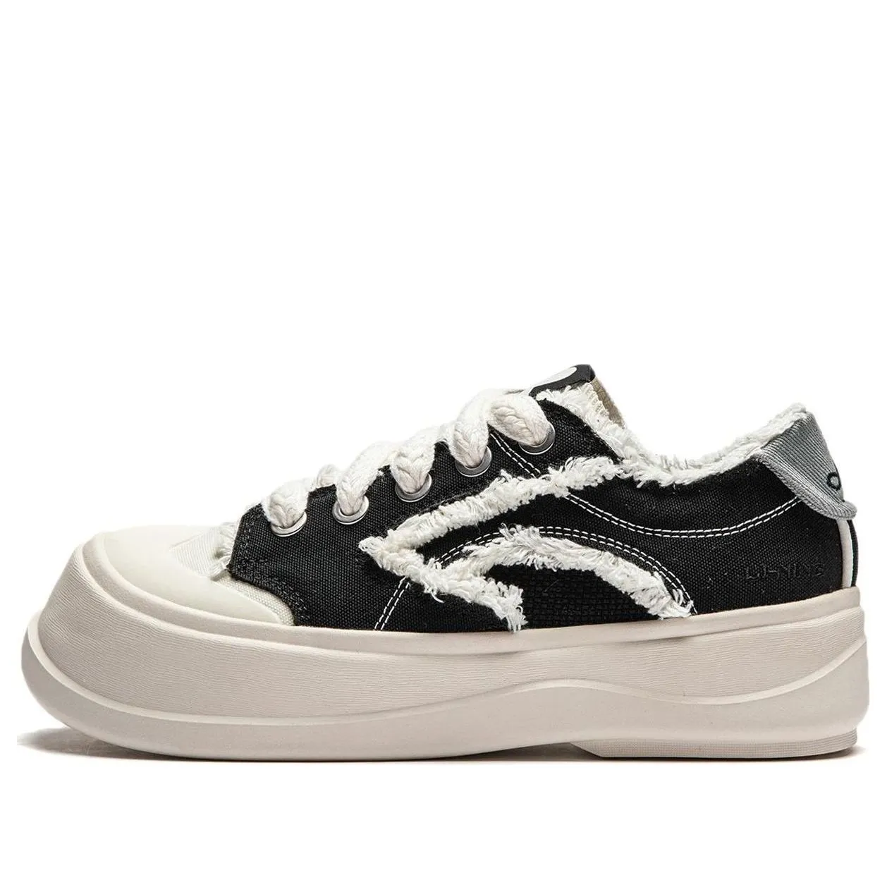 (WMNS) Li-Ning Sugar Platform 'Black Creamy White' AGCU046-1 sold by KicksCrew