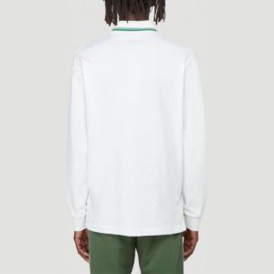 GUCCI Long Sleeve Stripe Jersey Polo 'White' 628338-XJCQR-9061 sold by KicksCrew