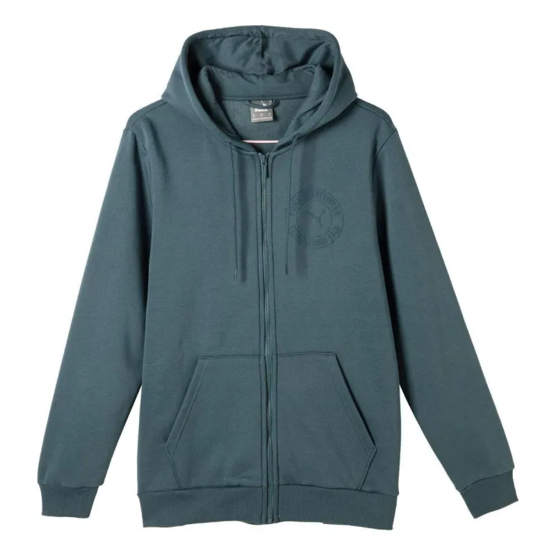PUMA Tonal Sportswear Logo Zip Hoodie 'Blue' 684732-25 sold by KicksCrew