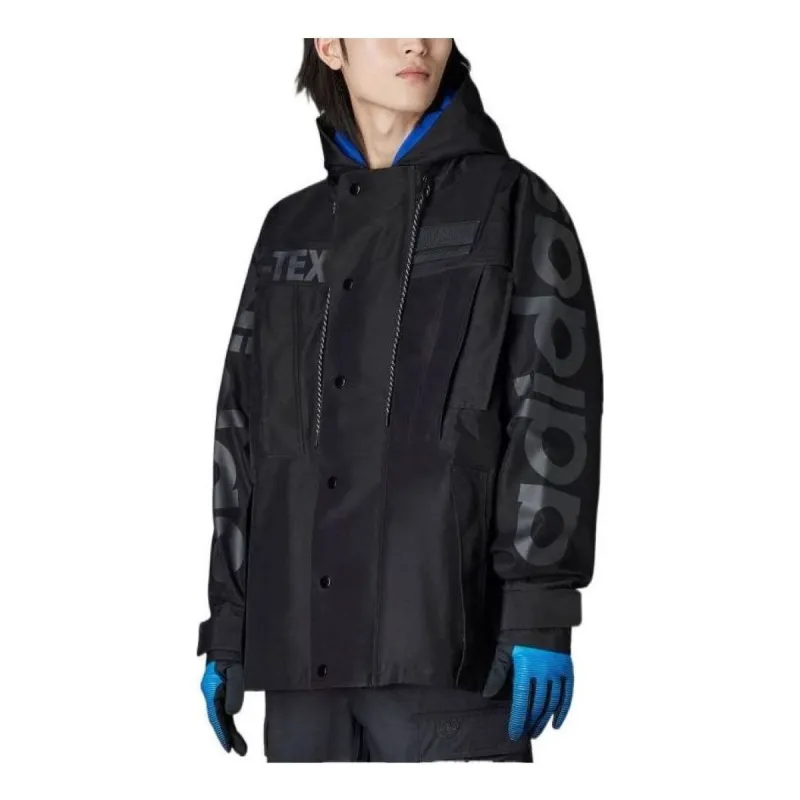 adidas Blue Version Gore-Tex Climacool Outdoor Adventure Jacket 'Black Blue' HM2345 sold by KicksCrew
