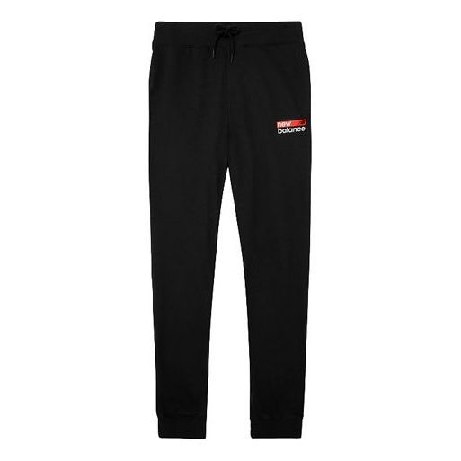 New Balance Logo Print Sweatpants 'Black Red' MP03905-BM sold by KicksCrew