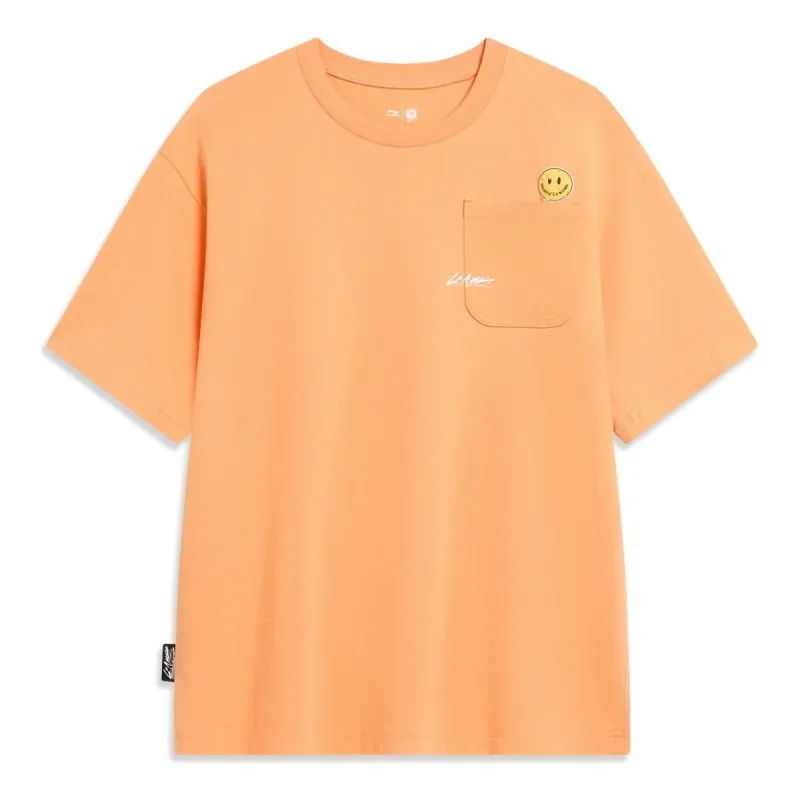 Li-Ning x OG_SLICK Skateboarding Graphic T-shirt 'Orange' AHST477-1 sold by KicksCrew
