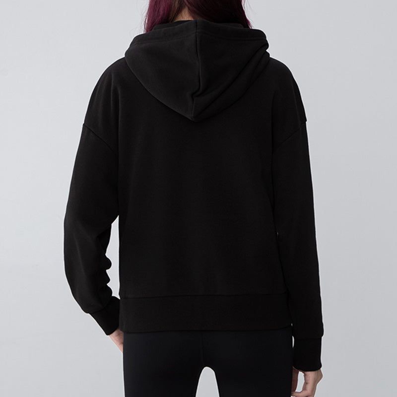 (WMNS) Puma Logo Floral Graphic Hoodie 'Black' 533214-01 sold by KicksCrew product image thumbnail 4