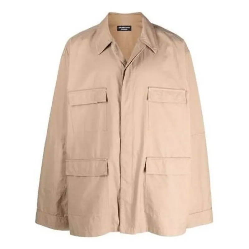Balenciaga Military Pyjama Jacket 'Beige' 675639TLO179504 sold by KicksCrew