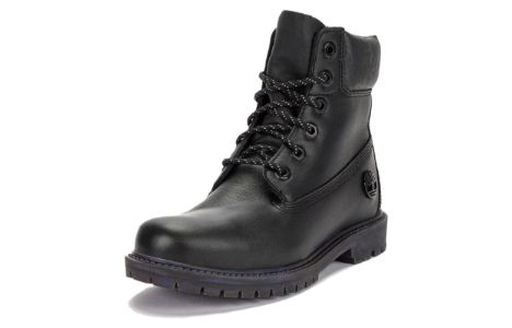 (WMNS) Timberland Heritage 6 Inch Waterproof Boot 'Black Leather Rubber Outsole' A5Q9S sold by KicksCrew