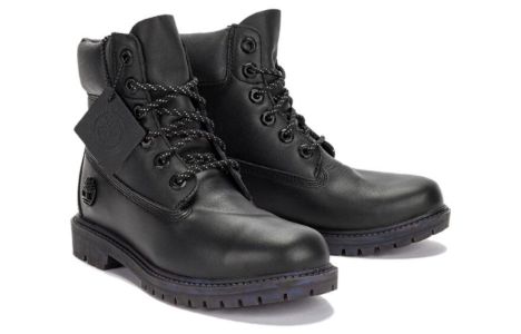 (WMNS) Timberland Heritage 6 Inch Waterproof Boot 'Black Leather Rubber Outsole' A5Q9S sold by KicksCrew