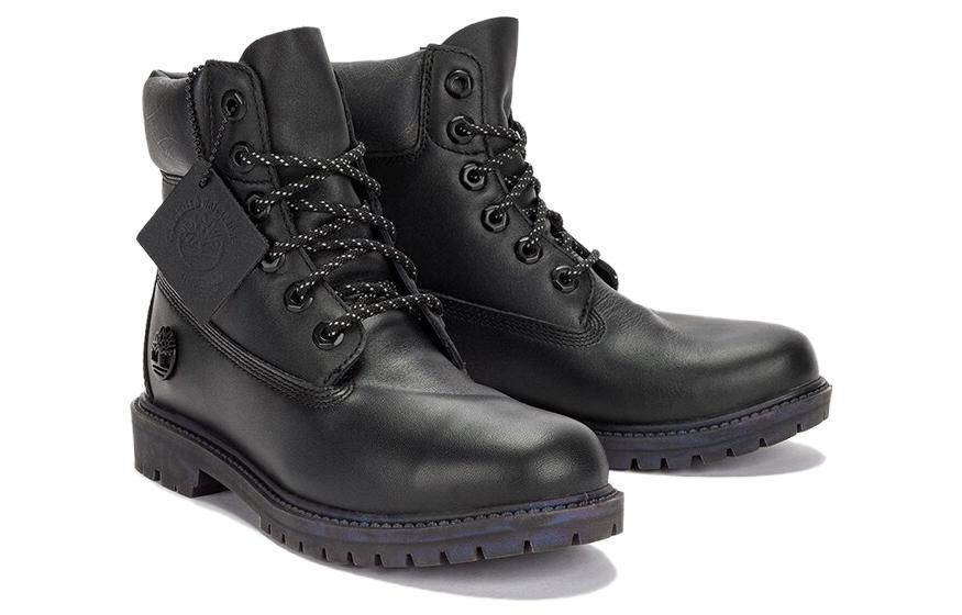 (WMNS) Timberland Heritage 6 Inch Waterproof Boot 'Black Leather Rubber Outsole' A5Q9S sold by KicksCrew product image thumbnail 3