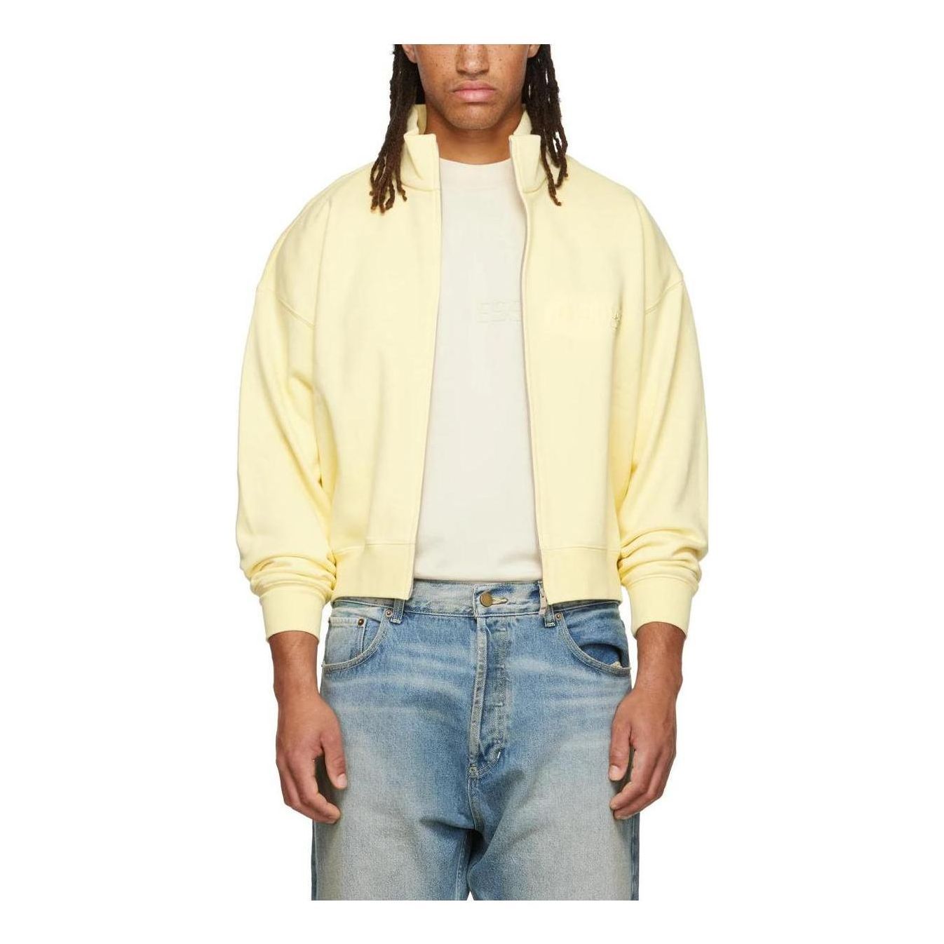 Fear of God Essentials FW22 Full Zip Jacket 'Canry' FOG-FW22-323 sold by KicksCrew