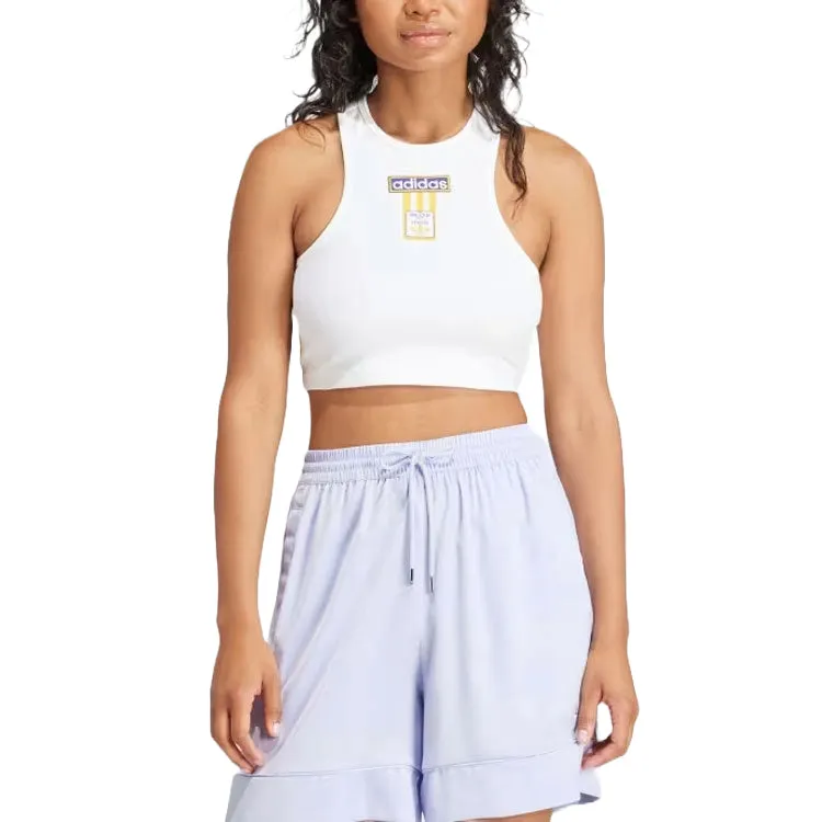 (WMNS) adidas Adibreak Cropped Tank Top 'White' IS2434 sold by KicksCrew product image thumbnail 2