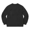 Supreme Tonal Appliqu Crewneck 'Black' SUP-SS22-863 sold by KicksCrew