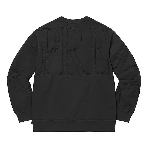 Supreme Tonal Appliqu Crewneck 'Black' SUP-SS22-863 sold by KicksCrew product image thumbnail 2