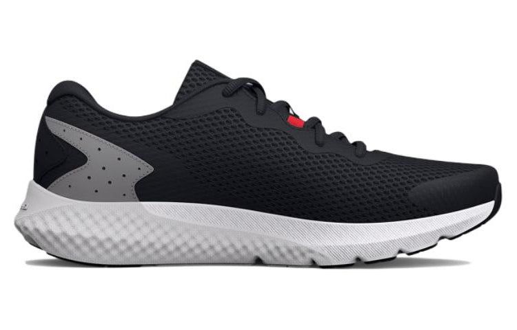 Under Armour Charged Rogue 3 Extra Wide Running Shoes 'Black Grey Red' 3026020-001 sold by KicksCrew product image thumbnail 3