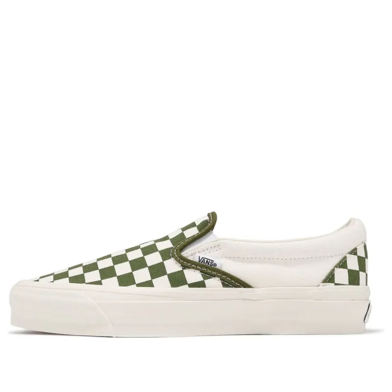 Vans Premium Slip-On 98 'Checkerboard - Pesto Green' VN000CSECIB sold by KicksCrew