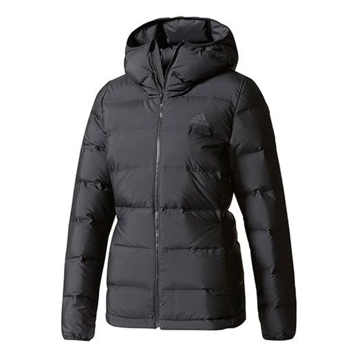 (WMNS) adidas Helionic Down Jacket 'Black' BQ1935 sold by KicksCrew