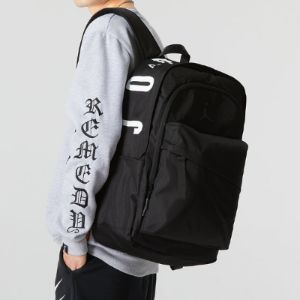 (PS) Air Jordan Logo Backpack 'Black' JD2223025GS-001 sold by KicksCrew