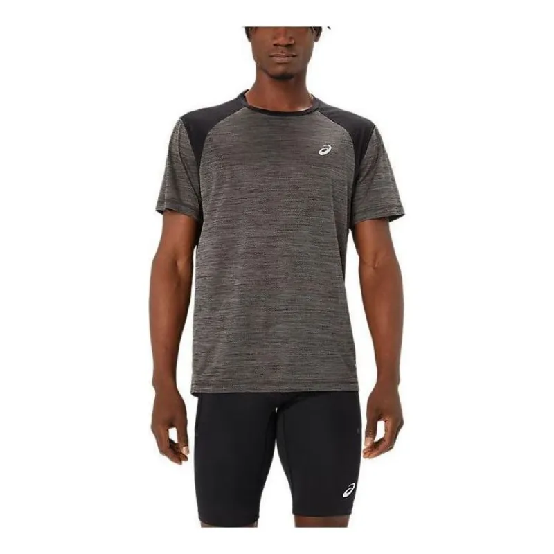 ASICS Actibreeze Running T-shirt 'Grey Black' 2011C992-001 sold by KicksCrew