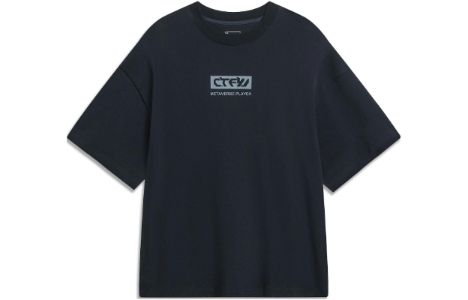 Li-Ning Counterflow Graphic T-shirt 'Black' AHST599-1 sold by KicksCrew